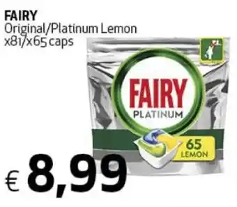 Crai Fairy Original/Platinum Lemon x81/x65 caps offerta