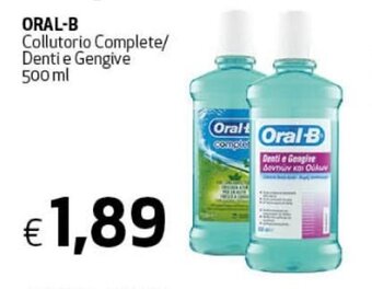 Crai Oral-B Collutorio Complete/Denti e Gengive 500 ml offerta