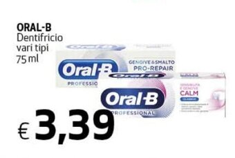 Crai Oral-B Dentifricio vari tipi 75 ml offerta