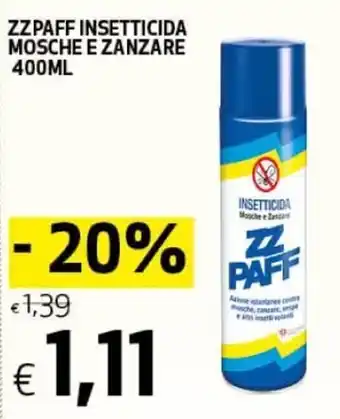 ZZ Paff Insetticida Mosche e Zanzare 400 ml