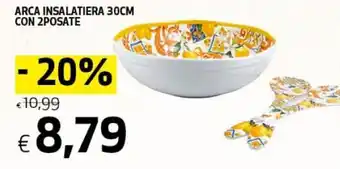 Arca Insalatiera 30cm con 2posate