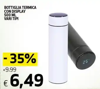 Crai Bottiglia termica con display 500 ml vari tipi offerta
