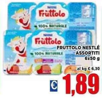 Vivo Supermercati Nestlé Frùttolo assortiti 6x50 g offerta