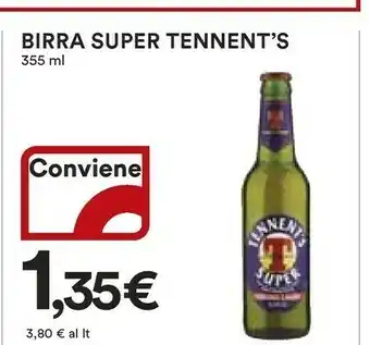 Coop Tennent's Tennent's Birra Super 355 Ml offerta