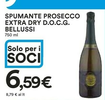 Coop Bellussi Spumante Prosecco Extra Dry Docg 750 Ml offerta