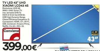 Coop Xiaomi Tv led 43 offerta