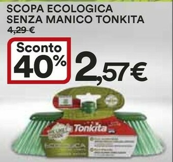 Coop Tonkita Scopa Ecologica Senza Manico offerta