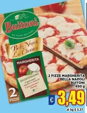 Vivo Supermercati Buitoni Bella Napoli 2 pizze margherita 650 g offerta