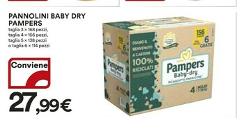 Coop Pampers  Baby Dry offerta