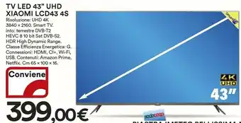 Coop Xiaomi Tv led 43 offerta
