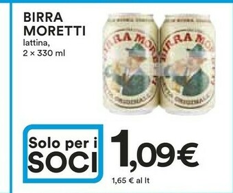 Coop Moretti Birra Moretti - Birra Moretti 660 g(ml) offerta