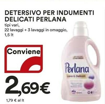 Coop Perlana Perlana Detersivo Per Indumenti Delicati offerta