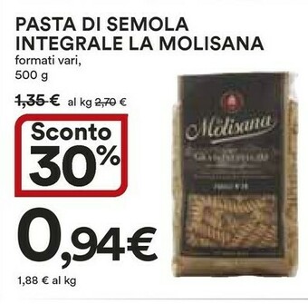 Coop La Molisana La Molisana Pasta Di Semola Integrale offerta