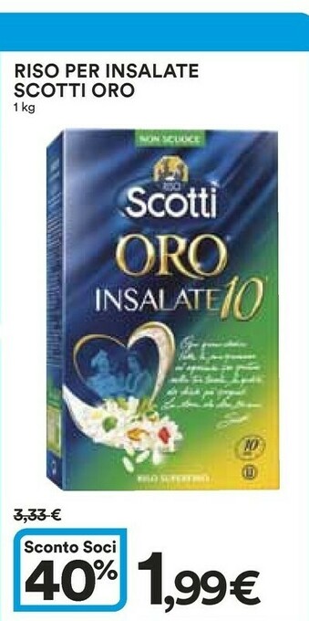 Coop Scotti Riso Scotti - Oro Insalate 10' offerta
