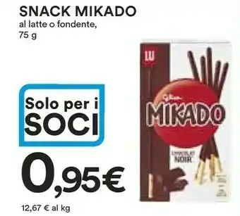 Coop Mikado Mikado Snack Al Latte O Fondente, 75 G offerta