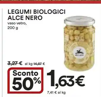 Coop Alce Nero Alce Nero Legumi Biologici Vaso Vetro, 200 G offerta