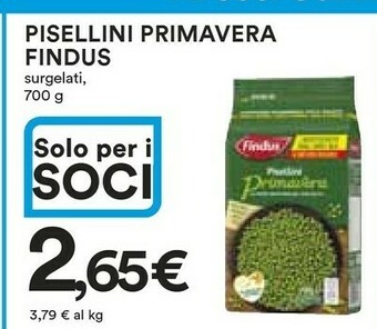 Coop Findus Findus Pisellini Primavera offerta