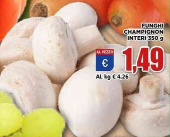 Vivo Supermercati Funghi Champignon interi 350 g offerta