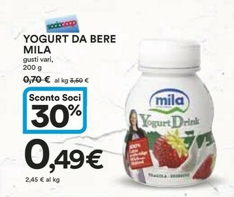 Coop Mila Yogurt da bere offerta