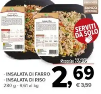 Todis Insalata di farro/insalata di riso 280g offerta