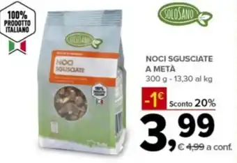 Todis Solosano Noci sgusciate a metà 300 g offerta