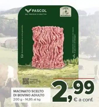 Todis Macinato scelto di bovino adulto 200 g offerta