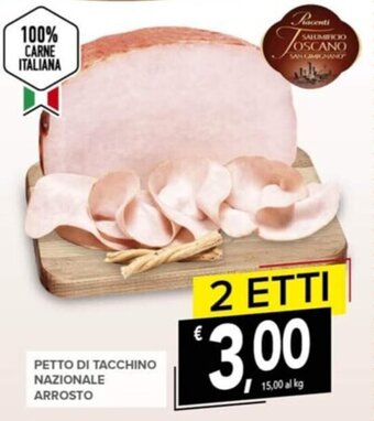 Todis Petto di tacchino nazionale arrosto offerta