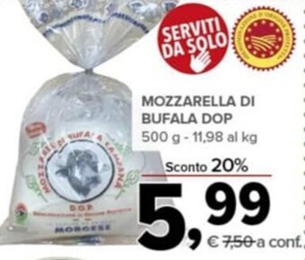 Todis Mozzarella di bufala dop 500 g offerta
