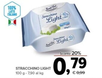 Todis Stracchino light 100 g offerta