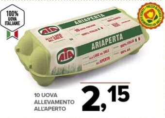 10 Uova allevamento all'aperto