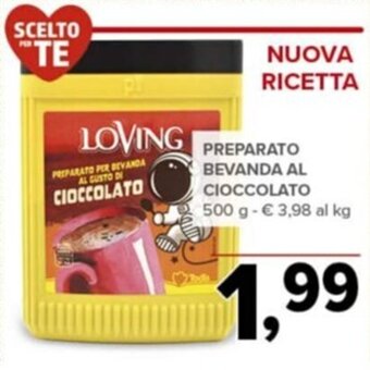 Todis Preparato bevanda al cioccolato 500 g offerta