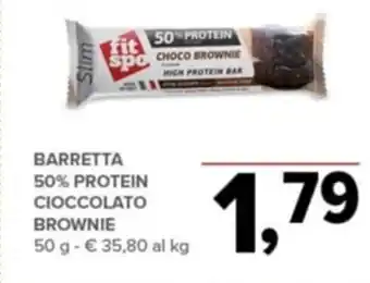 Todis Barretta 50% Protein cioccolato brownie 50 g offerta