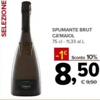Todis Spumante Brut Ca'Maiol 75 cl offerta