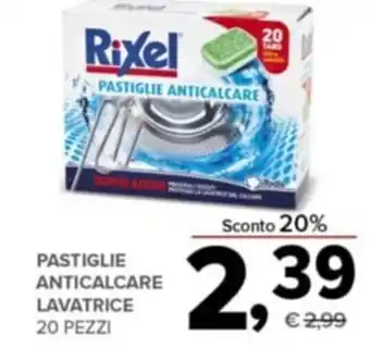 Todis Pastiglie anticalcare lavatrice 20 pezzi offerta