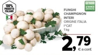 Todis Funghi Champignon interi 1 kg offerta