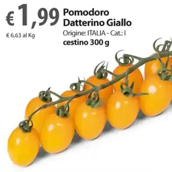 Extra Supermercati Pomodoro Datterino Giallo cestino 300 g offerta