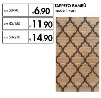 Tappeto Bambu
