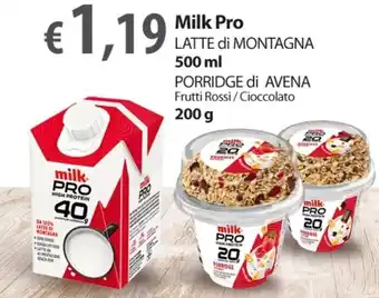 Extra Supermercati Milk Pro Latte di montagna 500 ml / Porridge di Avena 200 g offerta