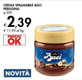 Bennet Perugina Crema Spalmabile Baci 200 G offerta