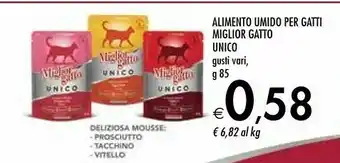 Bennet Morando Alimento Umido Per Gatti Miglior Gatto 85 G offerta