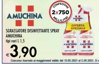 Bennet Amuchina Sgrassatore Disinfettante Spray offerta