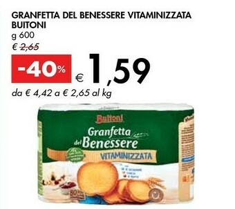 Bennet Buitoni Granfetta Del Benessere Vitaminizzata offerta