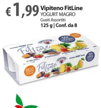 Extra Supermercati Vipiteno FitLine yogurt magro 125 g / Conf. da 8 offerta