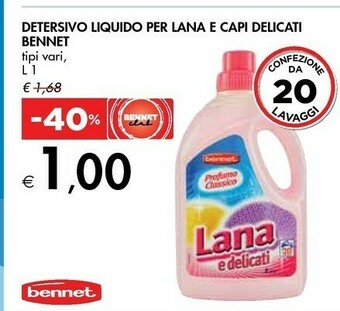 Bennet Bennet Detersivo Liquido Per Lana E Capi Delicati offerta