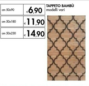 Bennet Tappeto Bambu offerta