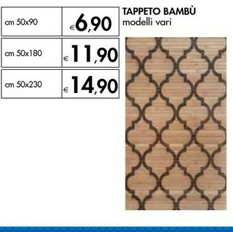 Bennet Tappeto Bambu 50x90 Cm offerta