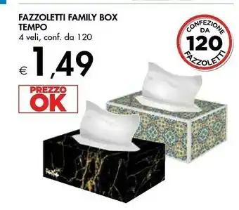 Bennet Tempo Fazzoletti Family Box 4 Veli offerta
