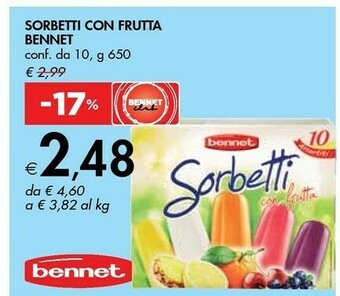 Bennet Bennet Sorbetti Con Frutta offerta