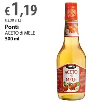 Extra Supermercati Ponti Aceto di Mele 500 ml offerta