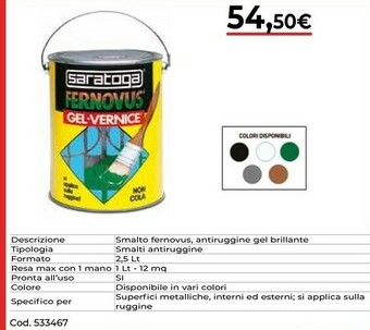 Saratoga Smalti